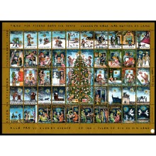 1993 - Danmark - Julemærkeark Solen og stjernen - Frimærke - Postfrisk.